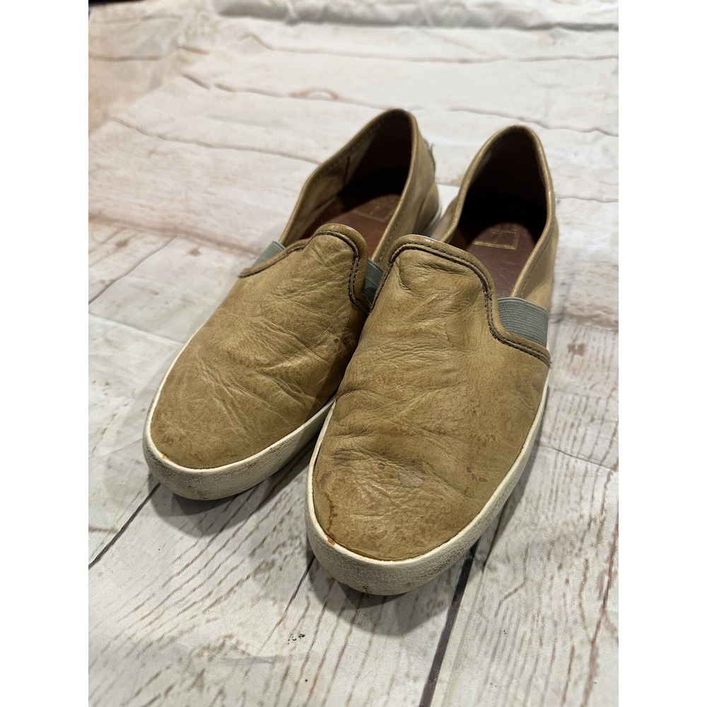 Frye Company Men's Genuine Leather Dylan Tan Slip-on Shoes Loafers Size: 9.5 US